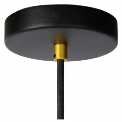 Lampes Dorées-Luminaires Lucide Suspension Lucide FLORIS Noir, 1 lumière