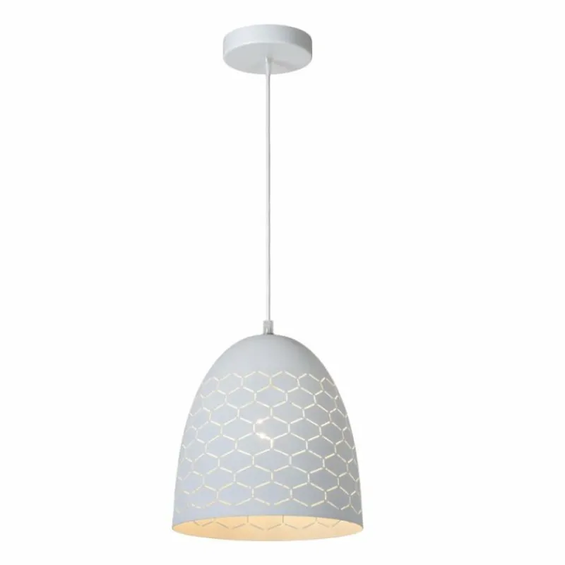 Luminaires Scandinaves-Luminaires Lucide Suspension Lucide GALLA Blanc, 1 lumière