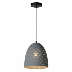 Luminaires Scandinaves-Luminaires Lucide Suspension Lucide GALLA Gris, 1 lumière
