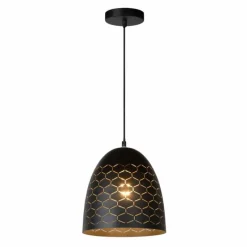 Luminaires Scandinaves-Luminaires Lucide Suspension Lucide GALLA Noir, 1 lumière
