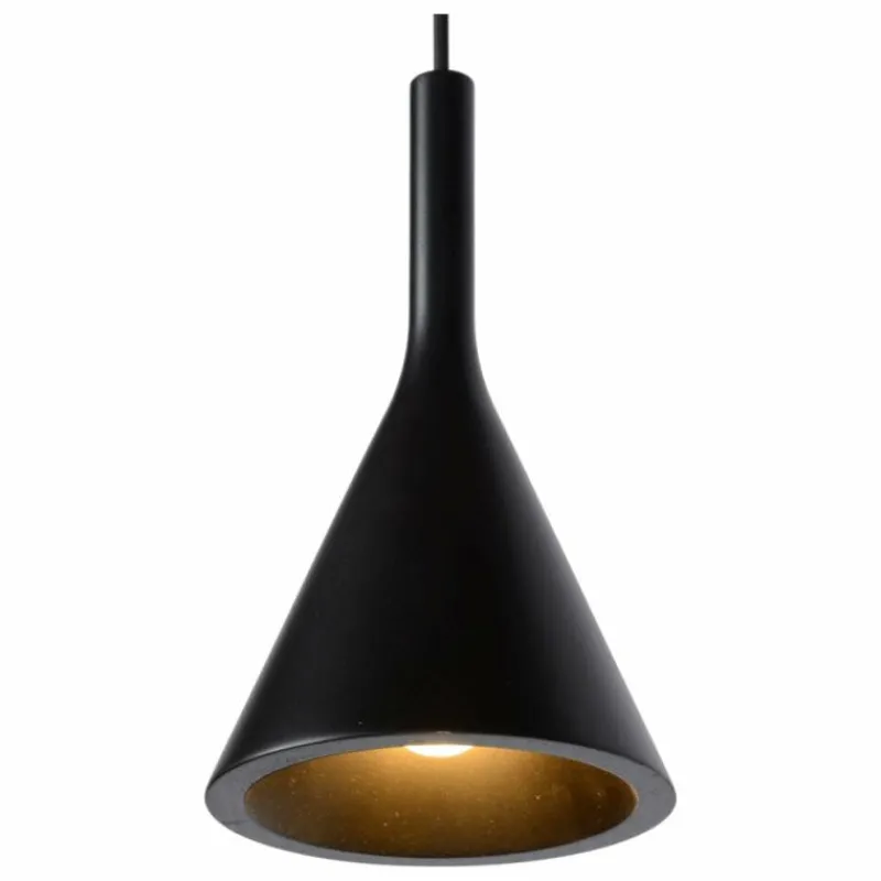 Luminaires Scandinaves-Luminaires Lucide Suspension Lucide GIPSY Noir, 4 lumières