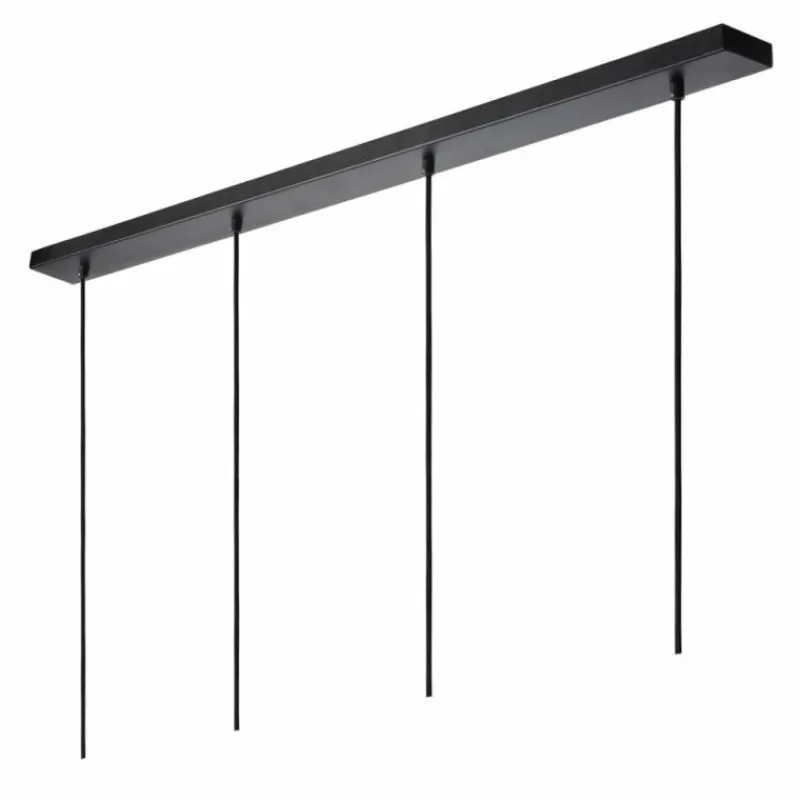 Luminaires Scandinaves-Luminaires Lucide Suspension Lucide GIPSY Noir, 4 lumières
