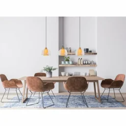 Luminaires Lucide Suspension Lucide GUNHILD Or, Laiton, 3 lumières