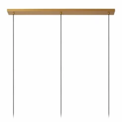 Luminaires Lucide Suspension Lucide GUNHILD Or, Laiton, 3 lumières