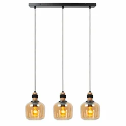Luminaires Lucide Suspension Lucide ILONA Noir, 3 lumières