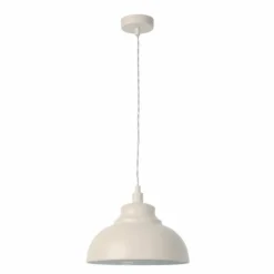 Lampes Industrielles-Luminaires Lucide Suspension Lucide ISLA Crème, 1 lumière