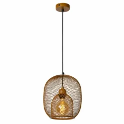 Luminaires Lucide Suspension Lucide JERREL Brun, 1 lumière* Suspensions