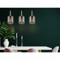 Lampes Dorées-Luminaires Lucide Suspension Lucide JOANET Noir, 3 lumières