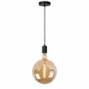 Luminaires Rustiques-Luminaires Lucide Suspension Lucide JOVA Noir, 1 lumière
