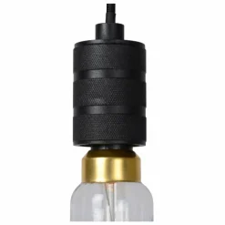 Luminaires Rustiques-Luminaires Lucide Suspension Lucide JOVA Noir, 1 lumière