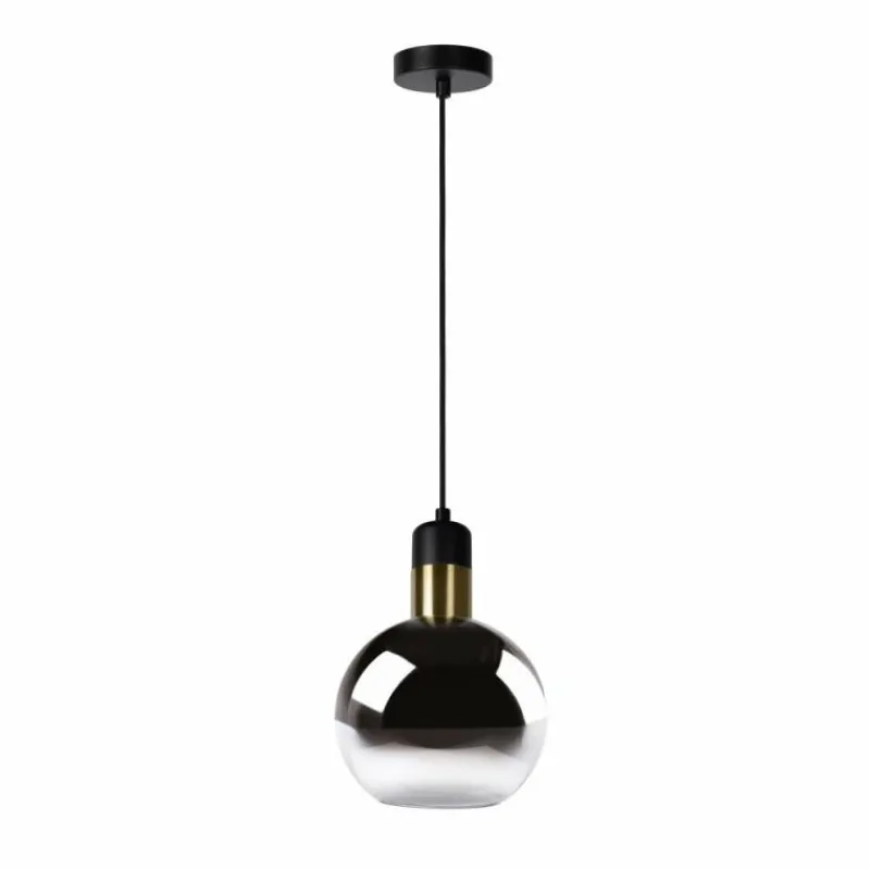 Luminaires Scandinaves-Luminaires Lucide Suspension Lucide JULIUS Gris, 1 lumière