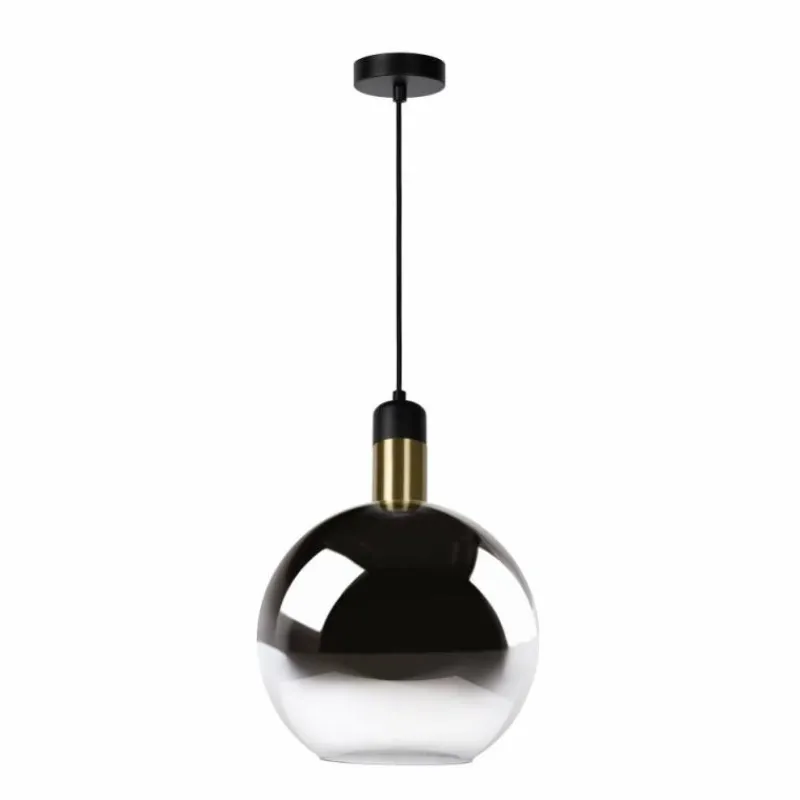 Luminaires Scandinaves-Luminaires Lucide Suspension Lucide JULIUS Gris, 1 lumière