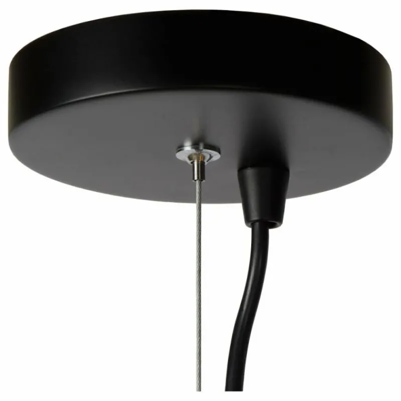 Lampes Vintages & Rétros-Luminaires Lucide Suspension Lucide LEANNE Noir, 6 lumières