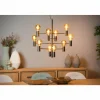 Lampes Vintages & Rétros-Luminaires Lucide Suspension Lucide LEANNE Noir, 10 lumières