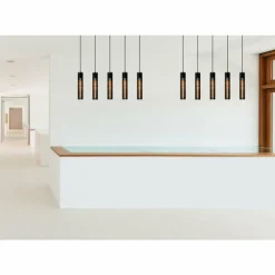 Luminaires Lucide Suspension Lucide LIONEL Noir, 5 lumières* Suspensions