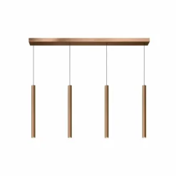 Luminaires Scandinaves-Luminaires Lucide Suspension Lucide LORENZ LED Rouille, 4 lumières