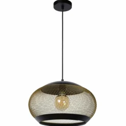 Lampes Dorées-Luminaires Lucide Suspension Lucide LUCAS Noir, 1 lumière