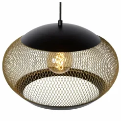 Lampes Dorées-Luminaires Lucide Suspension Lucide LUCAS Noir, 1 lumière