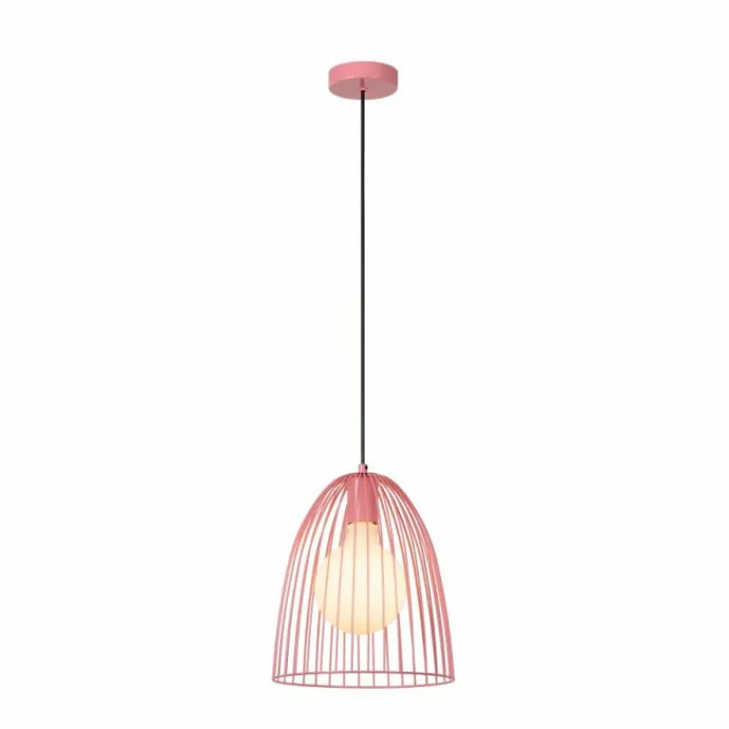 Luminaires Lucide Suspension Lucide MACARONS Rose, 1 lumière* Suspensions
