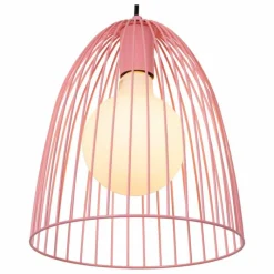 Luminaires Lucide Suspension Lucide MACARONS Rose, 1 lumière* Suspensions
