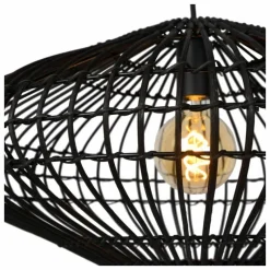 Style Boho-Chic-Luminaires Lucide Suspension Lucide MAGALI Noir, 1 lumière