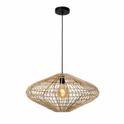 Style Boho-Chic-Luminaires Lucide Suspension Lucide MAGALI Noir, 1 lumière