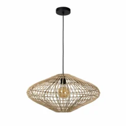 Style Boho-Chic-Luminaires Lucide Suspension Lucide MAGALI Noir, 1 lumière