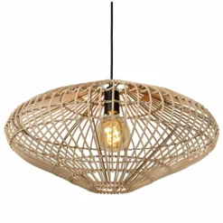 Style Boho-Chic-Luminaires Lucide Suspension Lucide MAGALI Noir, 1 lumière