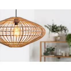 Style Boho-Chic-Luminaires Lucide Suspension Lucide MAGALI Noir, 1 lumière