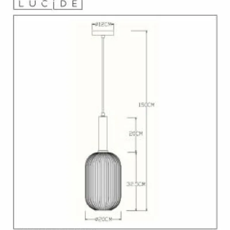 Luminaires Lucide Suspension Lucide MALOTO Or, 1 lumière
