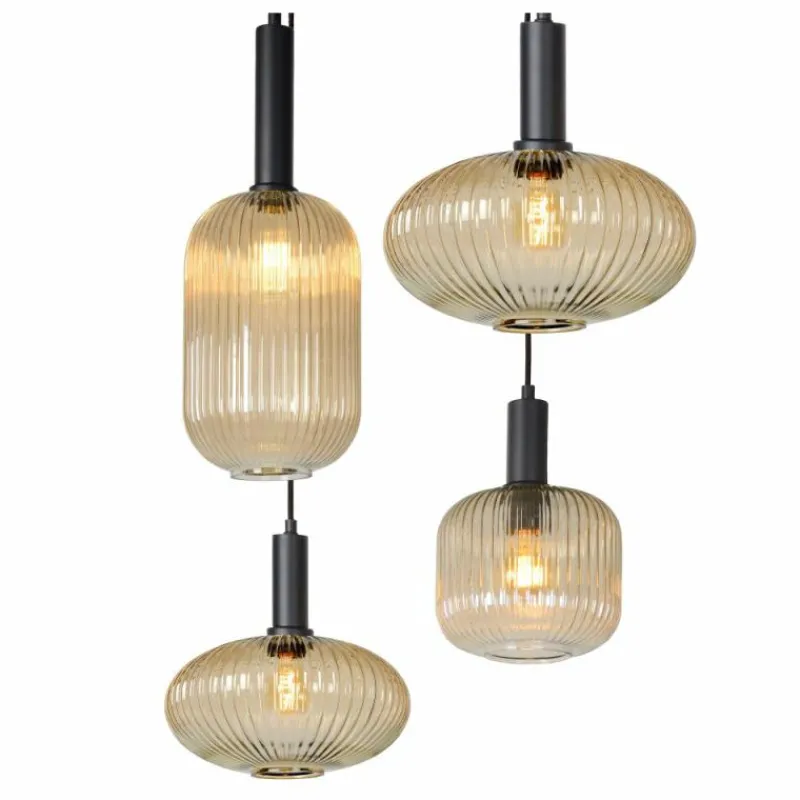 Luminaires Lucide Suspension Lucide MALOTO Noir, 7 lumières