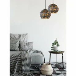 Luminaires Scandinaves-Luminaires Lucide Suspension Lucide MALUNGA Gris, 1 lumière