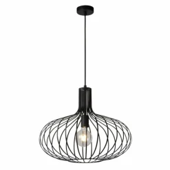Luminaires Scandinaves-Luminaires Lucide Suspension Lucide MANUELA Noir, 1 lumière
