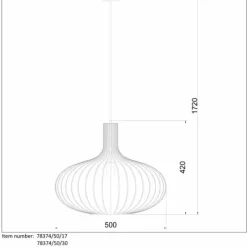 Luminaires Scandinaves-Luminaires Lucide Suspension Lucide MANUELA Noir, 1 lumière