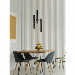 Luminaires Lucide Suspension Lucide MARGARY LED Noir, 3 lumières* Éclairage Led