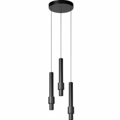 Luminaires Lucide Suspension Lucide MARGARY LED Noir, 3 lumières* Éclairage Led