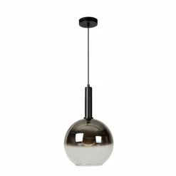 Suspension Verre Fumé-Luminaires Lucide Suspension Lucide MARIUS Noir, 1 lumière