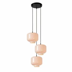 Luminaires Lucide Suspension Lucide MEDINE Noir, 3 lumières