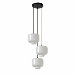 Luminaires Lucide Suspension Lucide MEDINE Noir, 3 lumières