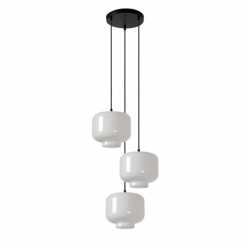 Luminaires Lucide Suspension Lucide MEDINE Noir, 3 lumières
