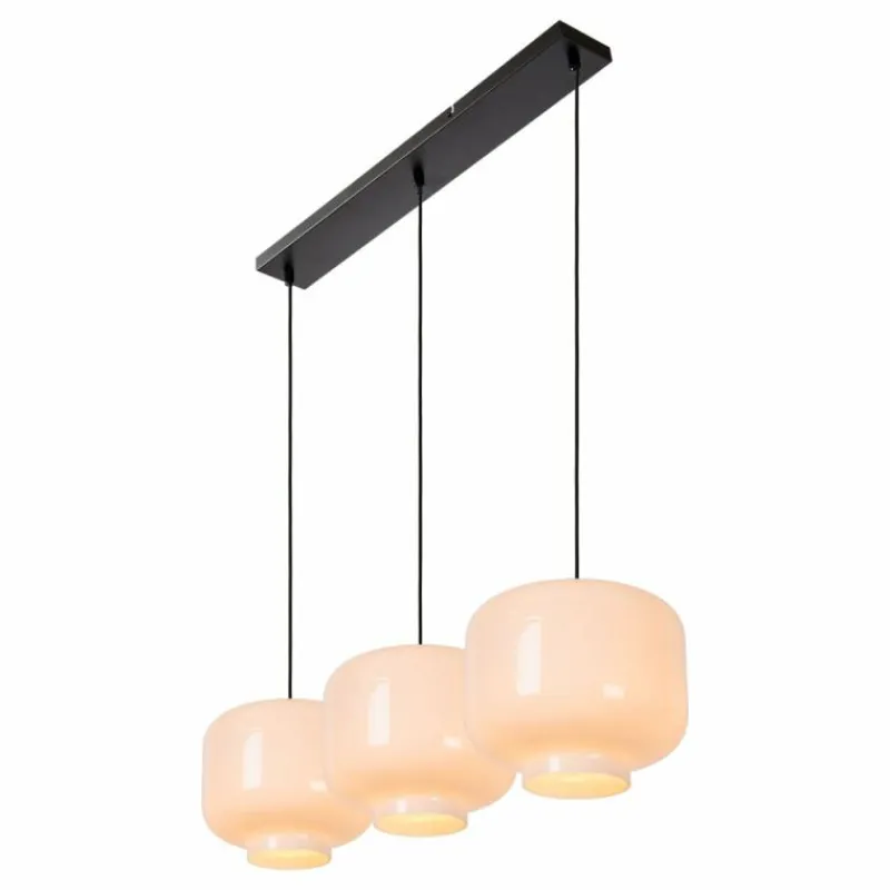 Luminaires Lucide Suspension Lucide MEDINE Noir, 3 lumières