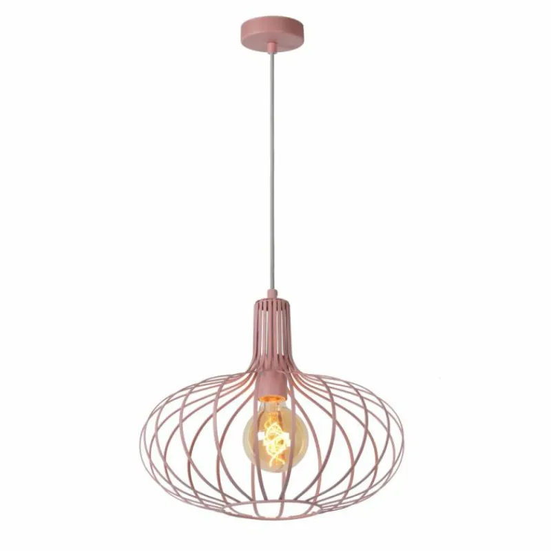 Luminaires Lucide Suspension Lucide MERLINA Rose, 1 lumière* Suspensions