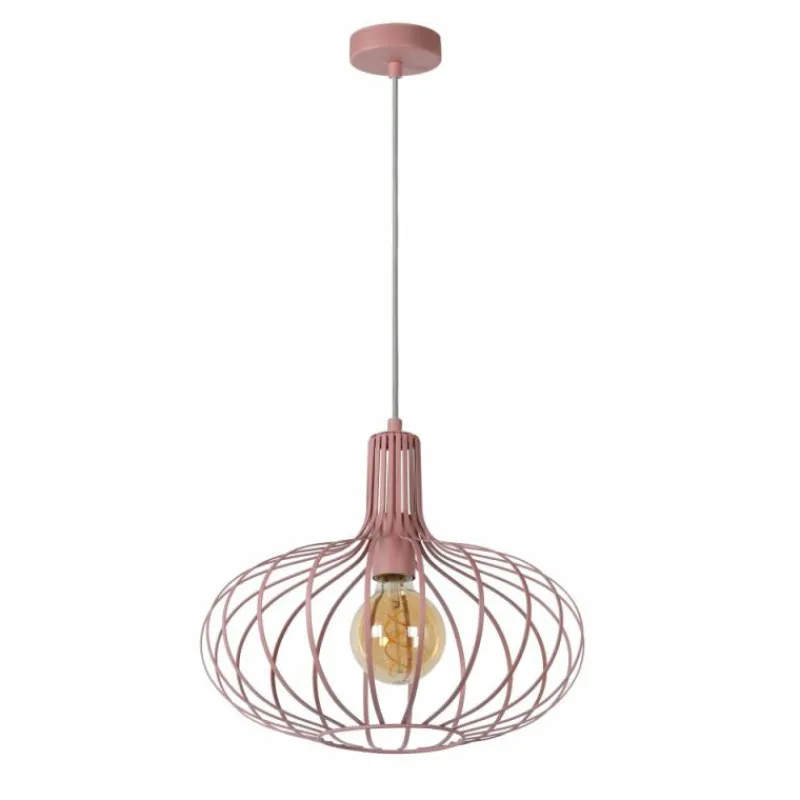Luminaires Lucide Suspension Lucide MERLINA Rose, 1 lumière* Suspensions