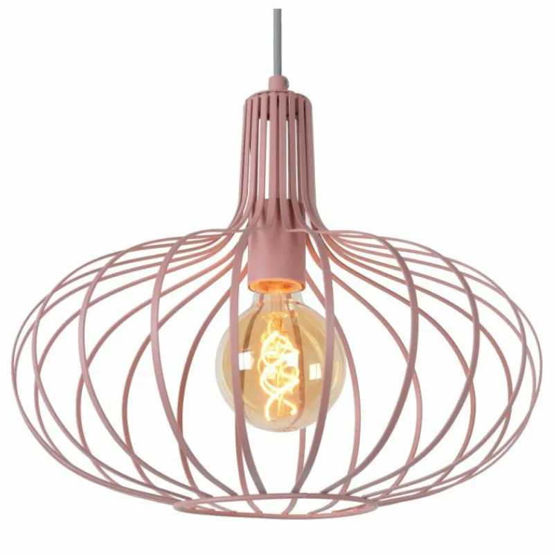 Luminaires Lucide Suspension Lucide MERLINA Rose, 1 lumière* Suspensions