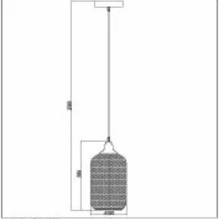 Lampes Vintages & Rétros-Luminaires Lucide Suspension Lucide MESH Noir, 1 lumière