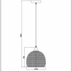 Lampes Vintages & Rétros-Luminaires Lucide Suspension Lucide MESH Noir, 1 lumière