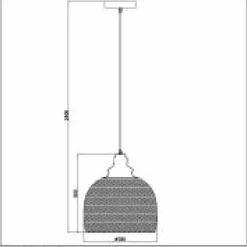 Lampes Vintages & Rétros-Luminaires Lucide Suspension Lucide MESH Noir, 1 lumière