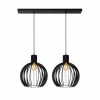 Luminaires Lucide Suspension Lucide MIKAELA Noir, 2 lumières* Suspensions