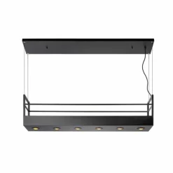 Luminaires Lucide Suspension Lucide MIRAVELLE Noir, 6 lumières* Suspensions