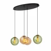 Luminaires Lucide Suspension Lucide MONSARAZ Noir, 4 lumières